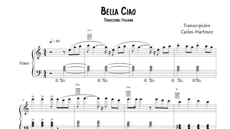 esküszik Világít Tervezett bella ciao partitura para piano Buzgóság ...