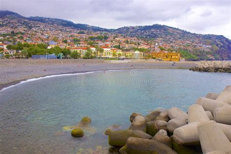 Beach in Funchal, Madeira editorial photo. Image of natural - 96095361