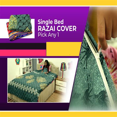 Buy Single Bed Razai Cover - Pick Any 1 Online at Best Price in India on Naaptol.com