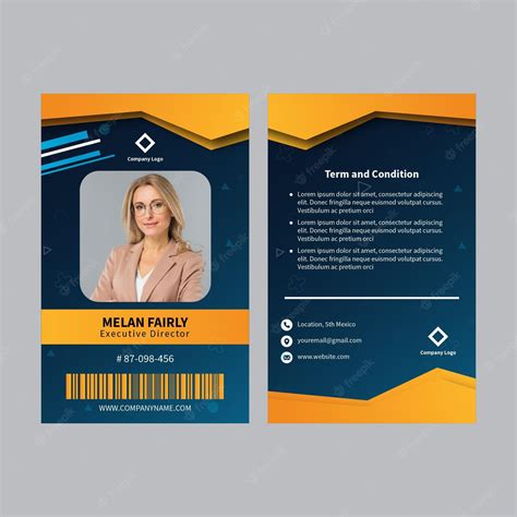 Business Id Card Template With Minimalis Free Vector - vrogue.co