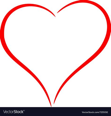 Red heart Royalty Free Vector Image - VectorStock