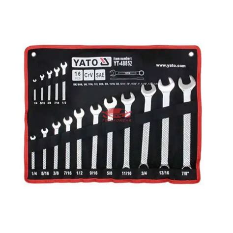 OPEN RING SPANNER TOOL SET 16PCS