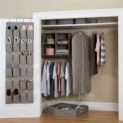 Better Homes & Gardens 5-Piece Closet Organizer Set, Gray - Walmart.com - Walmart.com