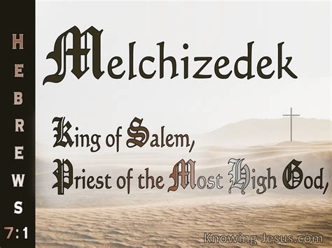 16 Bible verses about Melchizedek