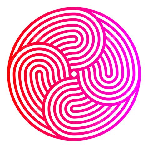 Vector Illustration Of Red And Pink Optical Illusion Spiral Lines, Op Art Spiral, Optical ...
