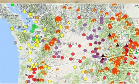 Washington State Fire Map - Printable Map