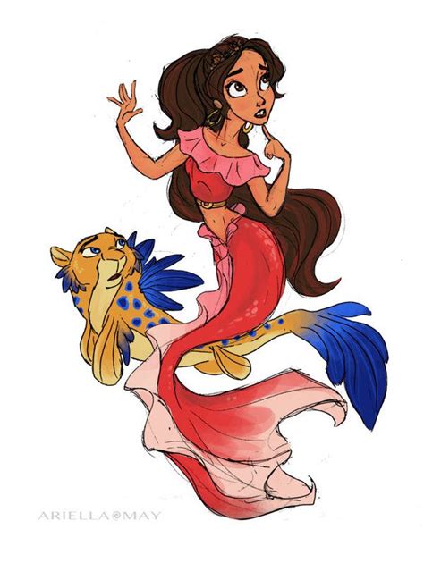 Elena Mermaid by AriellaMay on DeviantArt | Disney princess art, Anime ...