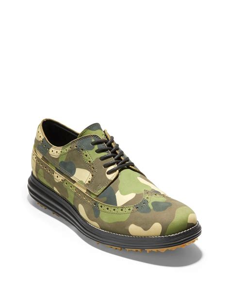 Cole Haan Original Grand Spikeless Waterproof Golf Shoe in Green Camo (Green) for Men - Lyst