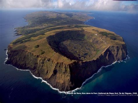 Rapa Nui | Ile de paques, Paysage vu du ciel, Parc national