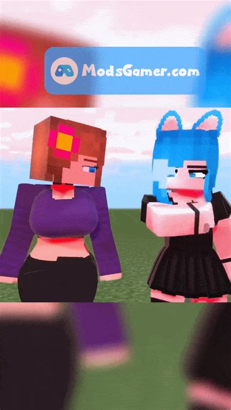 Jenny Mod 2 Gif Jenny Belle and Cat Girl - Minecraft Fan Art (45220997 ...