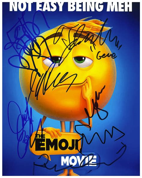 Emoji Movie photo signed by TJ Miller, Patrick Stewart, Maya Rudolph ...