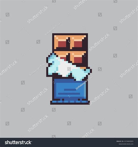 Fully Edited Pixel Art Style Chocolate Stock Vector (Royalty Free ...