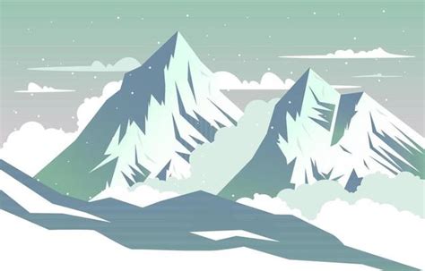 Snow Mountain Vector Art, Icons, and Graphics for Free Download