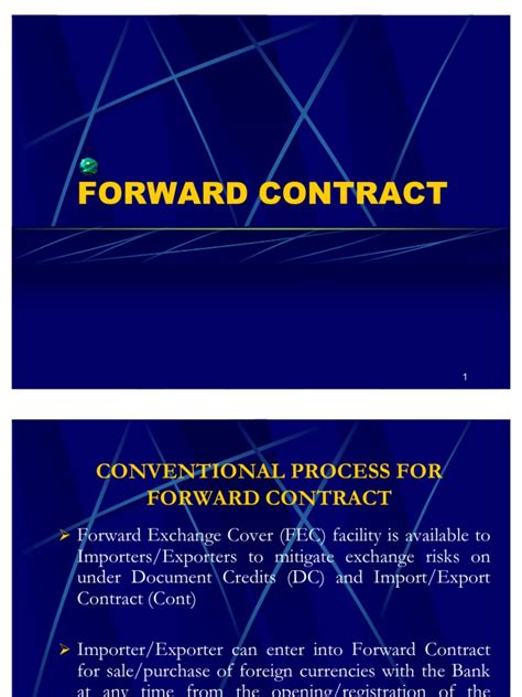 Forward Contract | Spot Contract | Financial Transaction