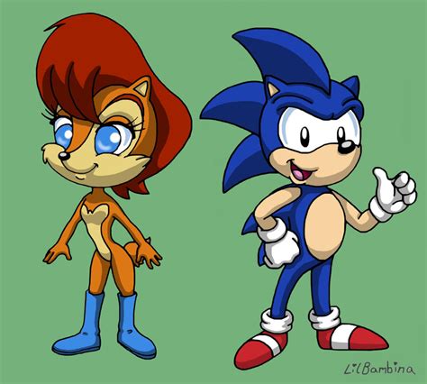 Sally and Sonic by DonkeyInTheMiddle on DeviantArt