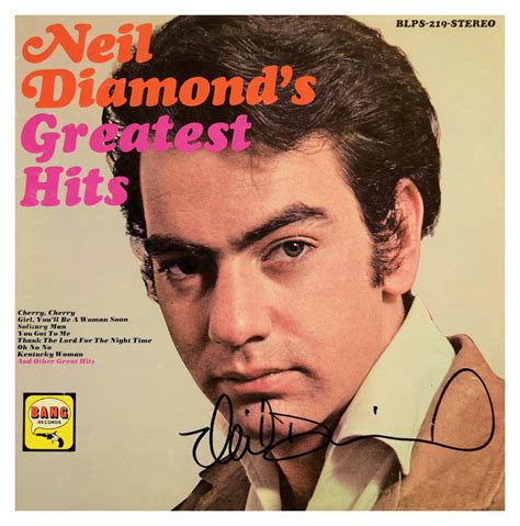 Neil Diamond - Greatest Hits, rock star gallery, signed albumsROCK STAR ...