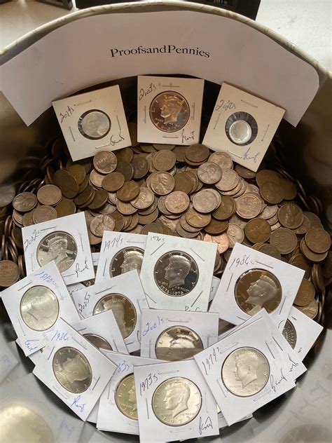 Vintage Sale Old Silver US Auction Coin Lot.proof Wheats90% - Etsy