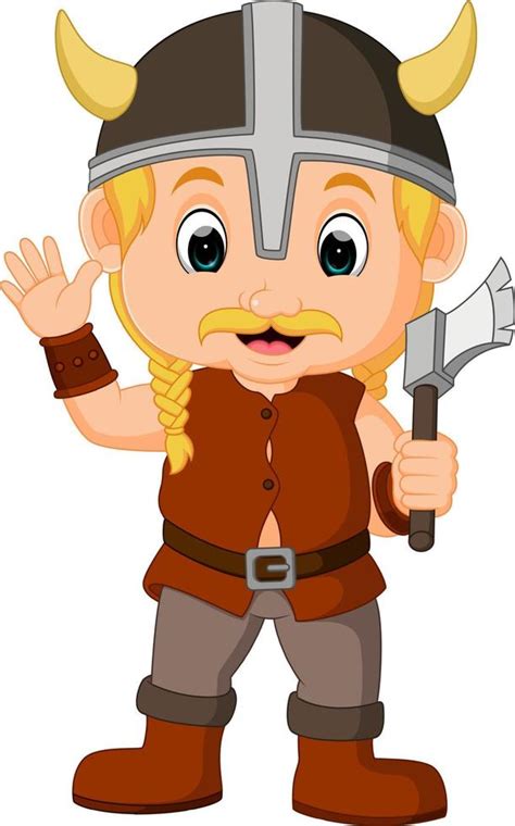 viking warrior cartoon 8021620 Vector Art at Vecteezy