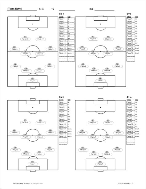 Soccer Roster Template for Excel | Soccer training, Soccer practice plans, Soccer practice