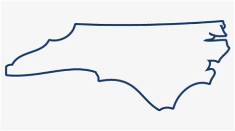 North Carolina Outline, HD Png Download - kindpng