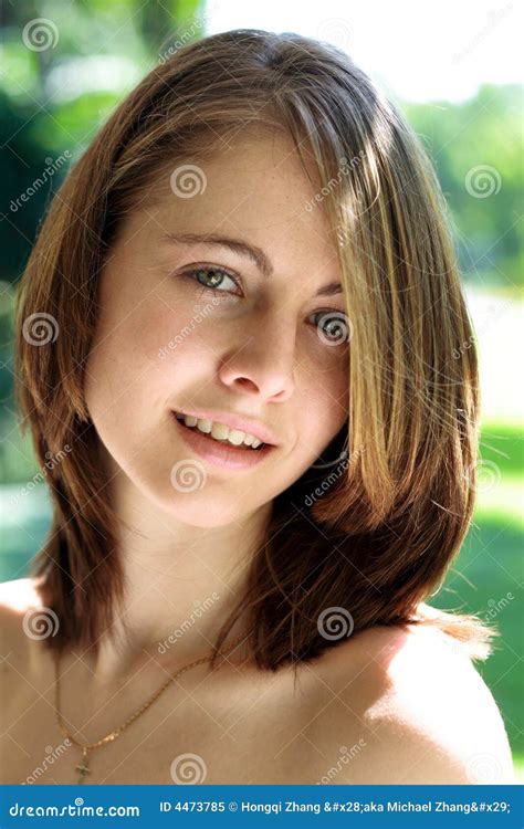 Girl smile portrait stock image. Image of head, glamorous - 4473785