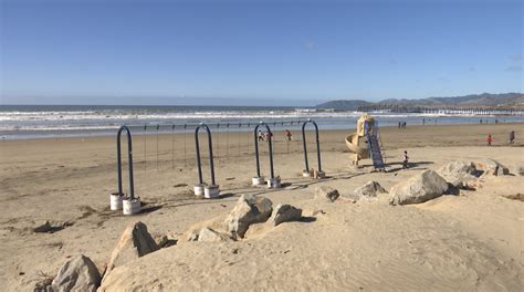 Pismo Beach cleaning-up, beginning repairs to wave-damaged ...