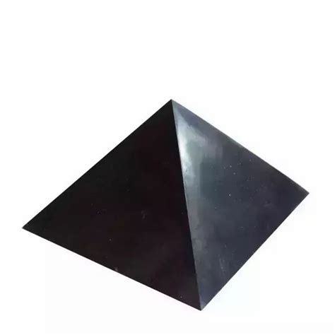 ᐈPolished Shungite Pyramid 100 mm - Quality Guarantee store.shungite.com