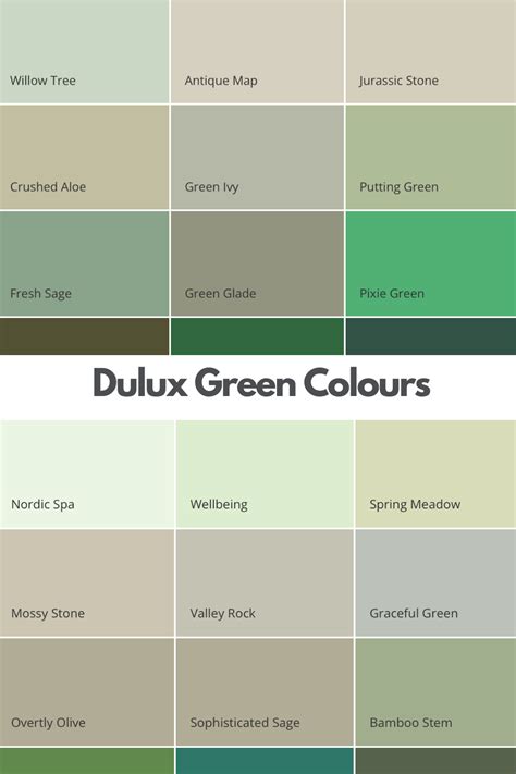 Dulux Green Colour Chart: Dulux Green Paints - Sleek-chic Interiors | Dulux green paint, Sage ...