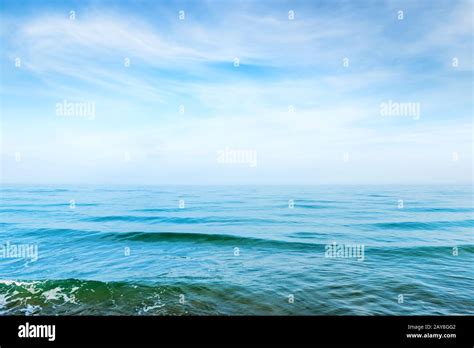 Blue sea water with waves Stock Photo - Alamy