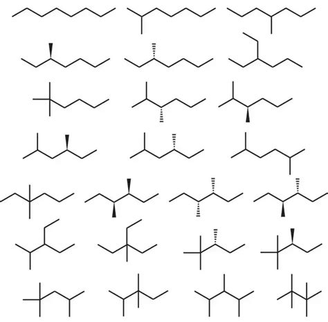 Isomers Of Octane Drawing - Howto Draw