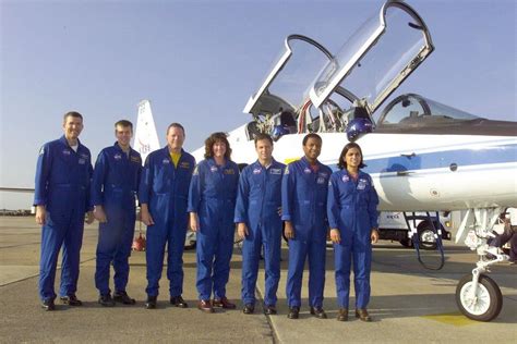 STS-107 Crew in front of T-38 | Sts 107, Space travel, Space shuttle ...