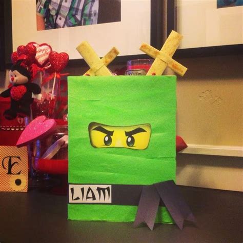 Lego Ninjago DIY Valentine's day box idea for boys | Ninjago valentines ...