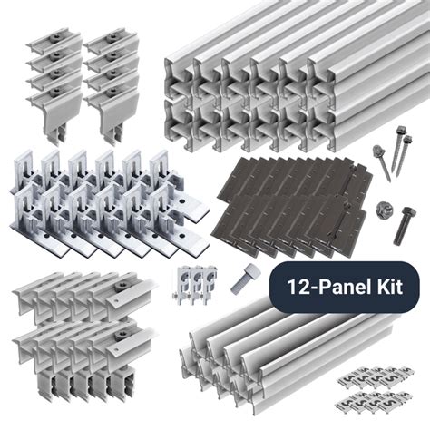 Solar Panel Roof Rack Kit | 6 / 12 / 18 / 24 x 300-400W Solar Panels | - ShopSolar.com