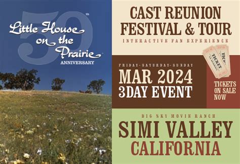 Little House on the Prairie 50th Cast Reunion and Festival Tickets at Rancho Santa Susana ...