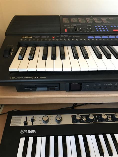 Thrift store Yamaha PSR 600 to give me full range on my new reface CP! : r/synthesizers