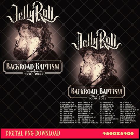 Jelly Roll 2023 Tour Png Jelly Roll Backroad Baptism 2023 - Etsy Hong Kong