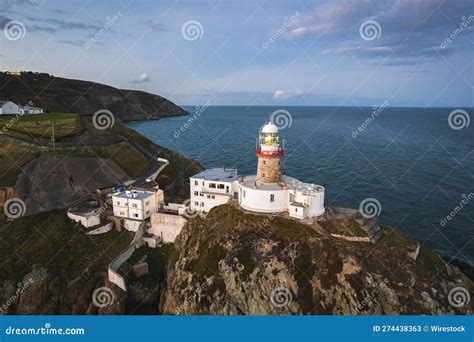 Baily Lighthouse, Howth, Dublin Stock Image - Image of clouds, storm ...