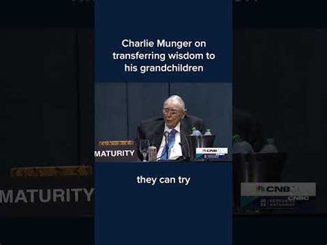 Charlie Munger on transferring wisdom to his grandchildren #Shorts ...