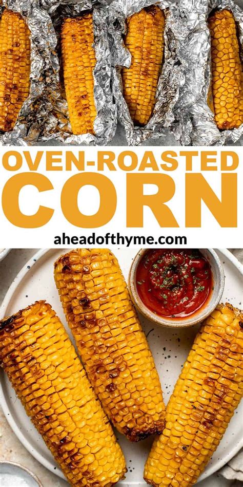 Oven-Roasted Corn on the Cob | Recipe | Oven roasted corn, Roasted corn ...