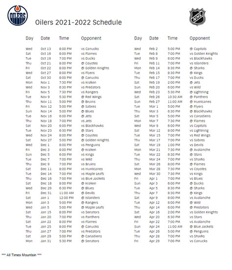 Edmonton Oilers Schedule Home Games 2024 - Mia Celinka