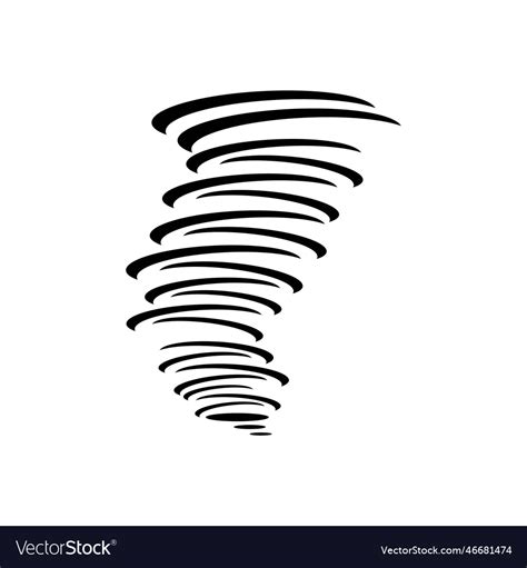 Tornado logo Royalty Free Vector Image - VectorStock