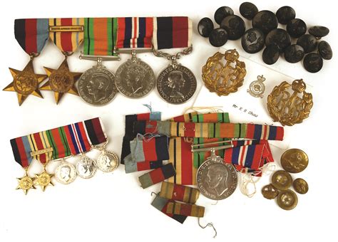 A World War II medal group awarded to Acting Flight Sgt. E.H.E.… - January Art and Antiques ...