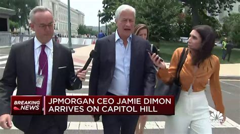 JPMorgan CEO Jamie Dimon arrives at Capitol Hill to meet with House ...