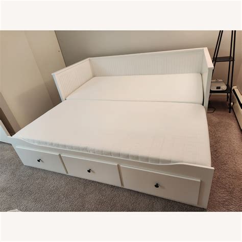 IKEA White Day Bed opens to Two Twin Beds - AptDeco