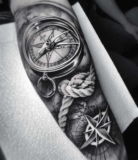 30+ Best Compass Tattoo Design Ideas (2021 Updated!) | Compass tattoo design, Compass tattoo ...