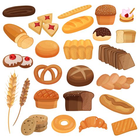 Bakery Products Set 470531 Vector Art at Vecteezy