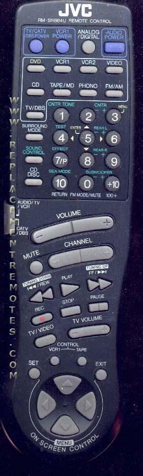 Buy JVC RM-SR884U RMSR884U Audio System Remote Control