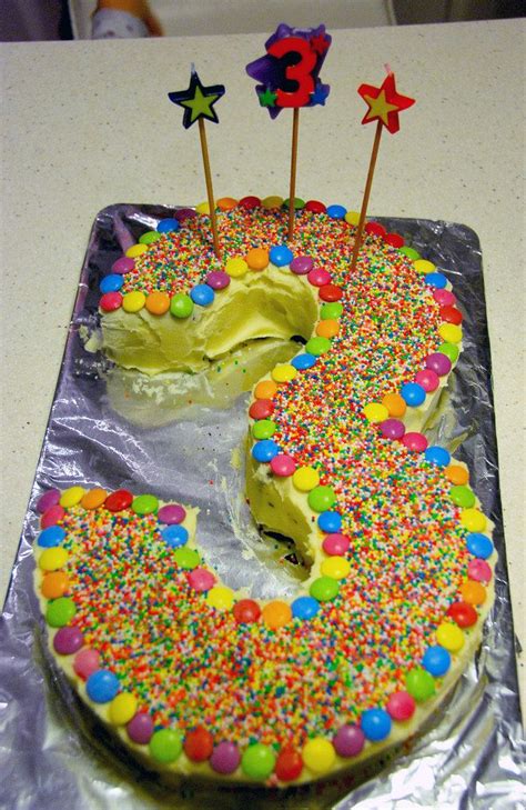 number 3 cake - Google Search | Number birthday cakes, 3rd birthday cakes, Birthday cake kids