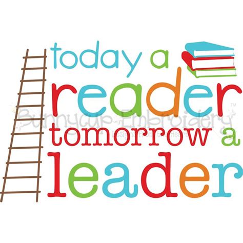 Today A Reader Tomorrow A Leader Clipart and SVG File | Etsy