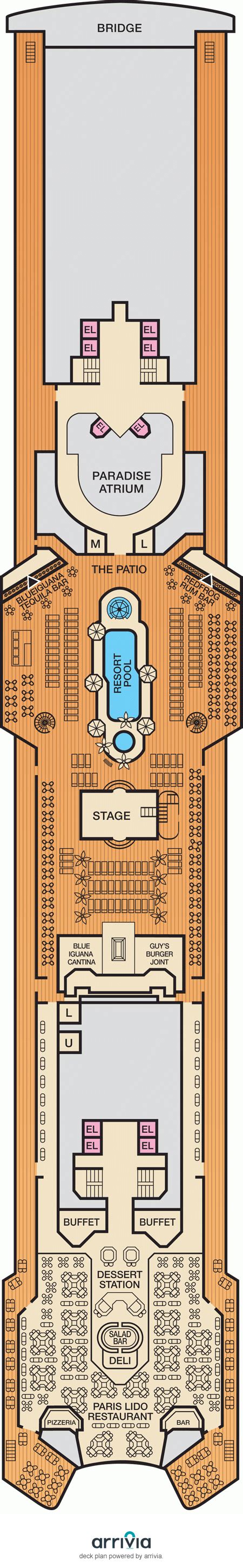 Carnival Paradise Deck Plans